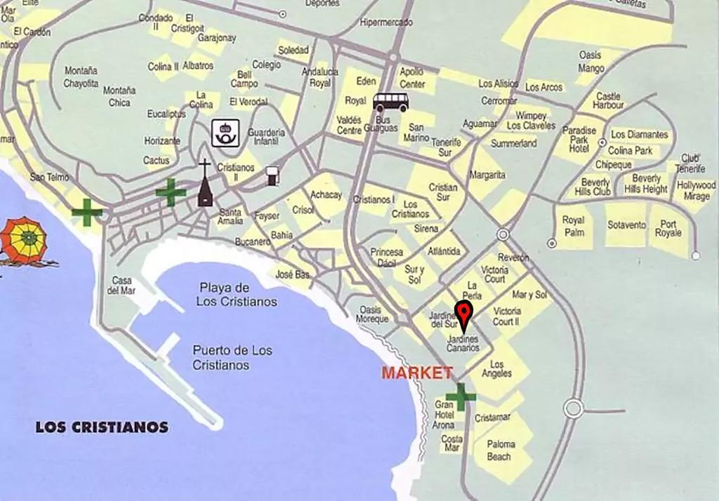 Jardin Canario Primera Linea De Playa Los Cristianos  Dış mekan fotoğraf